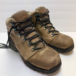 Danner Womens Vicious 4" Goretex‎ Brown Waterproof Hiking Hard toe Boots Sz 6.5